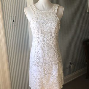 Cream lacy lily pulitzer dress